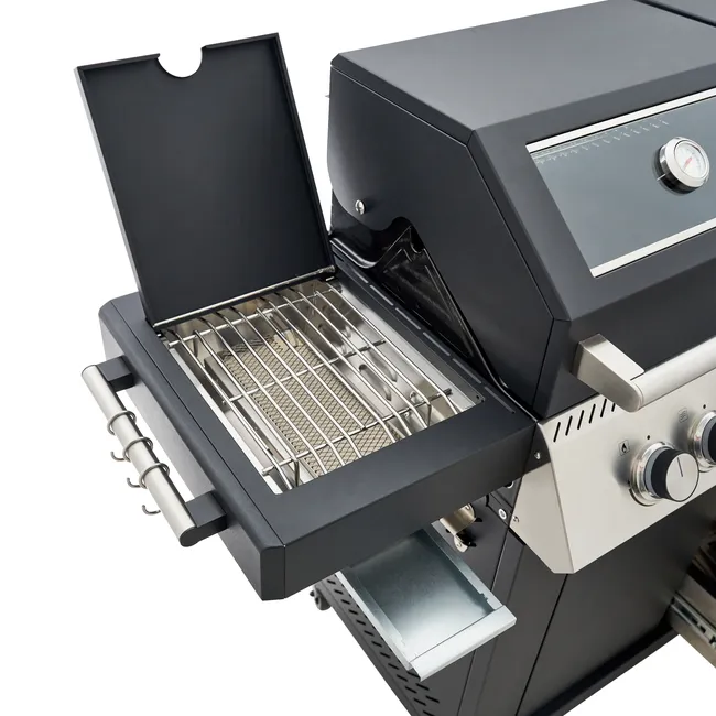 Barbacoa de gas NATERIAL Upsilon de 6 quemadores y 28.2 kw de potencia recomendado para más de 10 personas