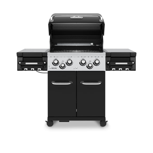 Barbacoa de gas BROIL KING Regal 490 de 4 quemadores y 13.2 kw de potencia recomendado para más de 10 personas