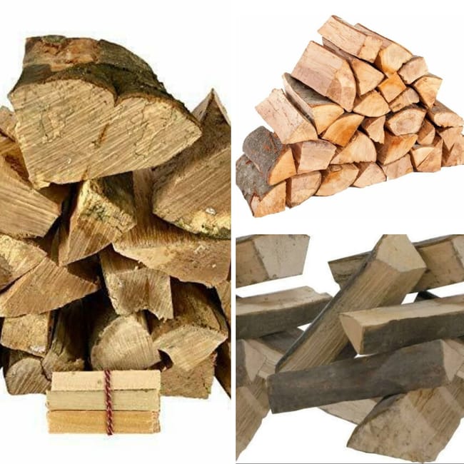 Saco de leña 300 Kg Haya para chimeneas y estufas Encendedores Troncos - ZIK