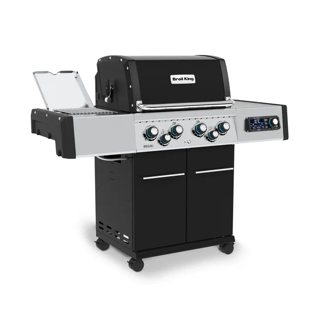Barbacoa de gas BROIL KING Regal Q 490 Ir de 6 quemadores y 22 kw de potencia recomendado para más de 10 personas