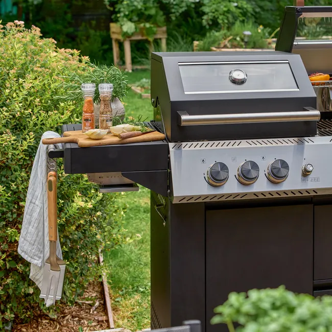 Barbacoa de gas NATERIAL Upsilon de 6 quemadores y 28.2 kw de potencia recomendado para más de 10 personas