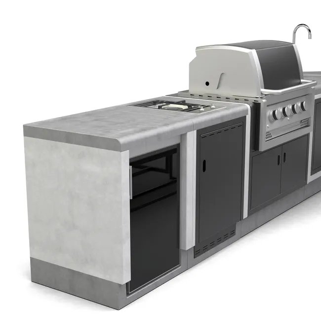 Barbacoa de gas KITAWAY de 4 quemadores y 12.9 kw de potencia recomendado para más de 10 personas