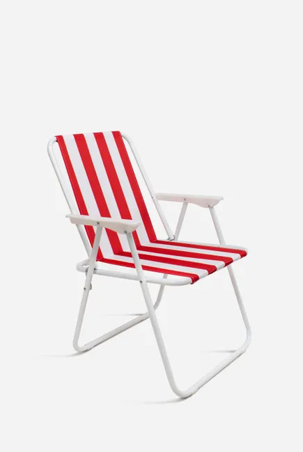 "Silla de Playa Plegable Metal y Poliéster"