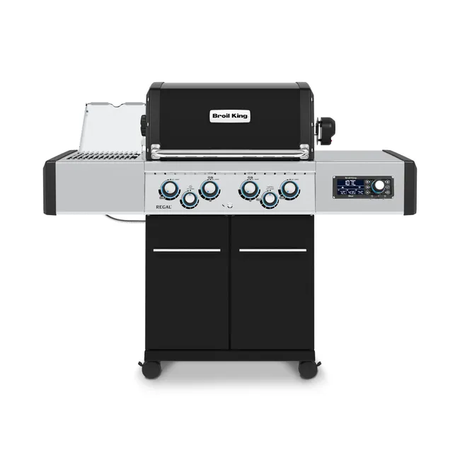Barbacoa de gas BROIL KING Regal Q 490 Ir de 6 quemadores y 22 kw de potencia recomendado para más de 10 personas